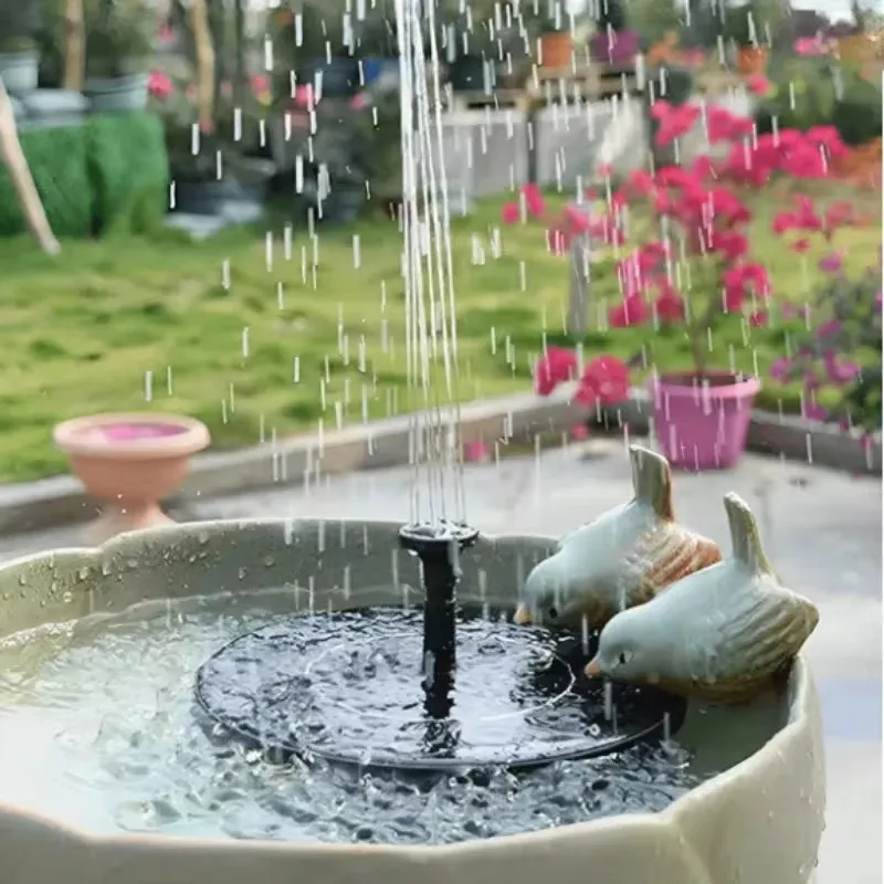 Outdoor Solar Floating Fountain Floating Solar Fountain Garden Water Fountain Pool Pond Decoration Solar Panel Powered Fountain