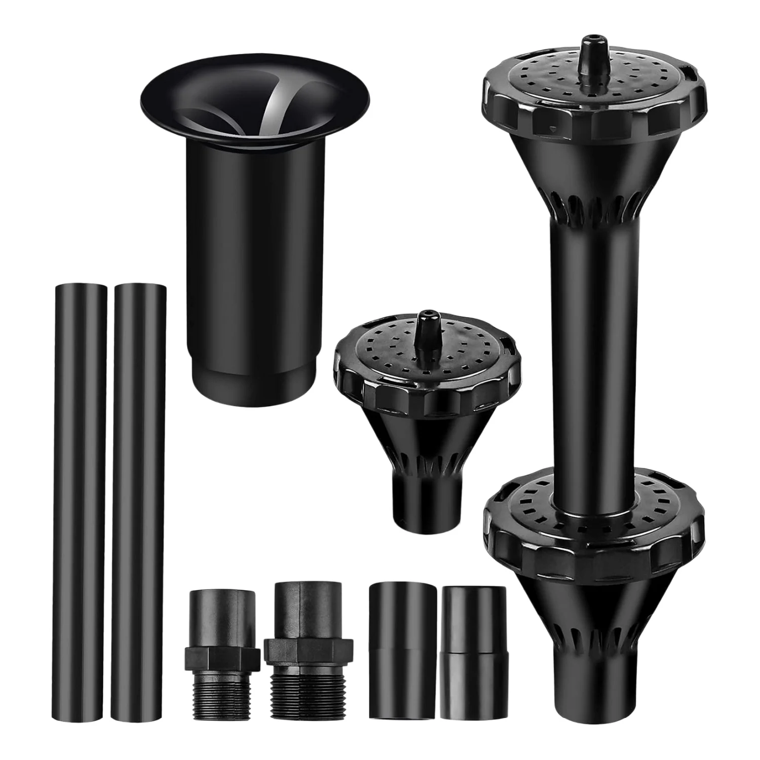 8/9PCS Fountain Pond Nozzles Solar Fountain Water Feature Pond Pump Accessories Fountain Nozzles Replacement Part Set for Garden
