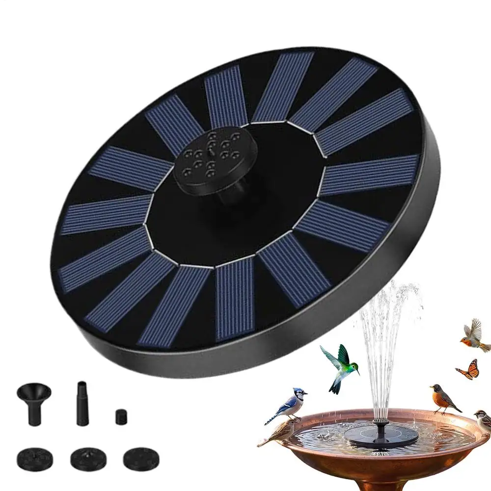 13/16/18cm Solar-powered bird bath fountain pump Floating Solar Water Fountain Pool Pond Waterfall Fountain Floating Water Pump