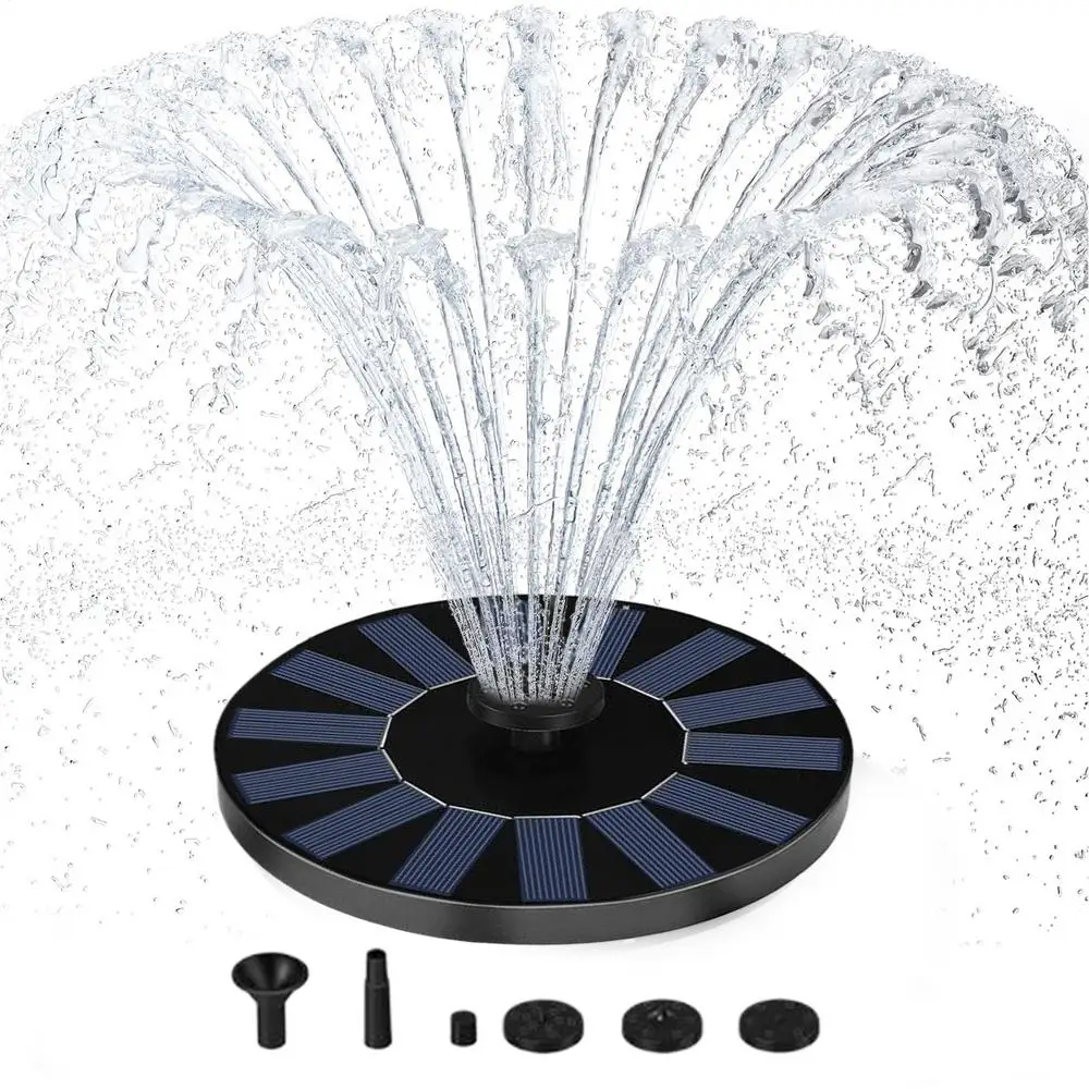 13/16/18cm Solar-powered bird bath fountain pump Floating Solar Water Fountain Pool Pond Waterfall Fountain Floating Water Pump