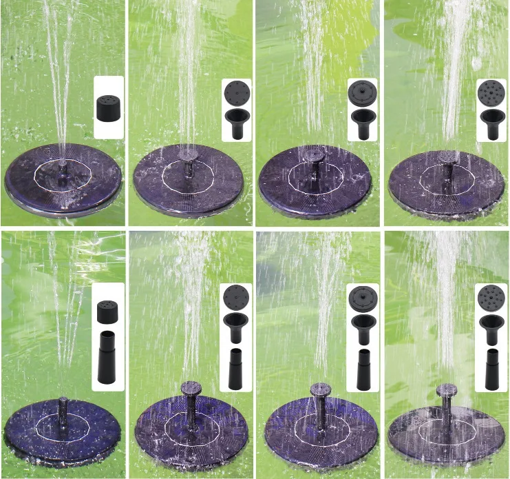 Solar Floating Fountain Floating Solar Fountain Garden Water Fountain Pool Pond Decoration Solar Panel Powered Fountain