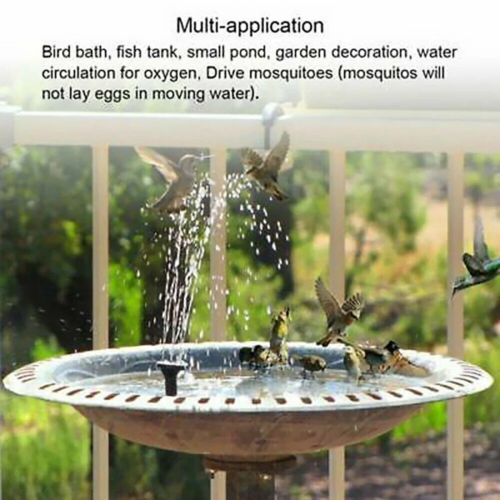 Solar Floating Fountain Floating Solar Fountain Garden Water Fountain Pool Pond Decoration Solar Panel Powered Fountain