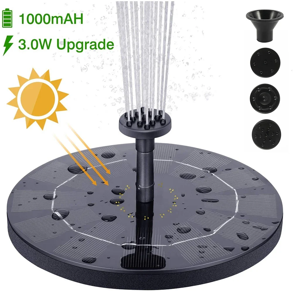 Solar Floating Fountain Floating Solar Fountain Garden Water Fountain Pool Pond Decoration Solar Panel Powered Fountain