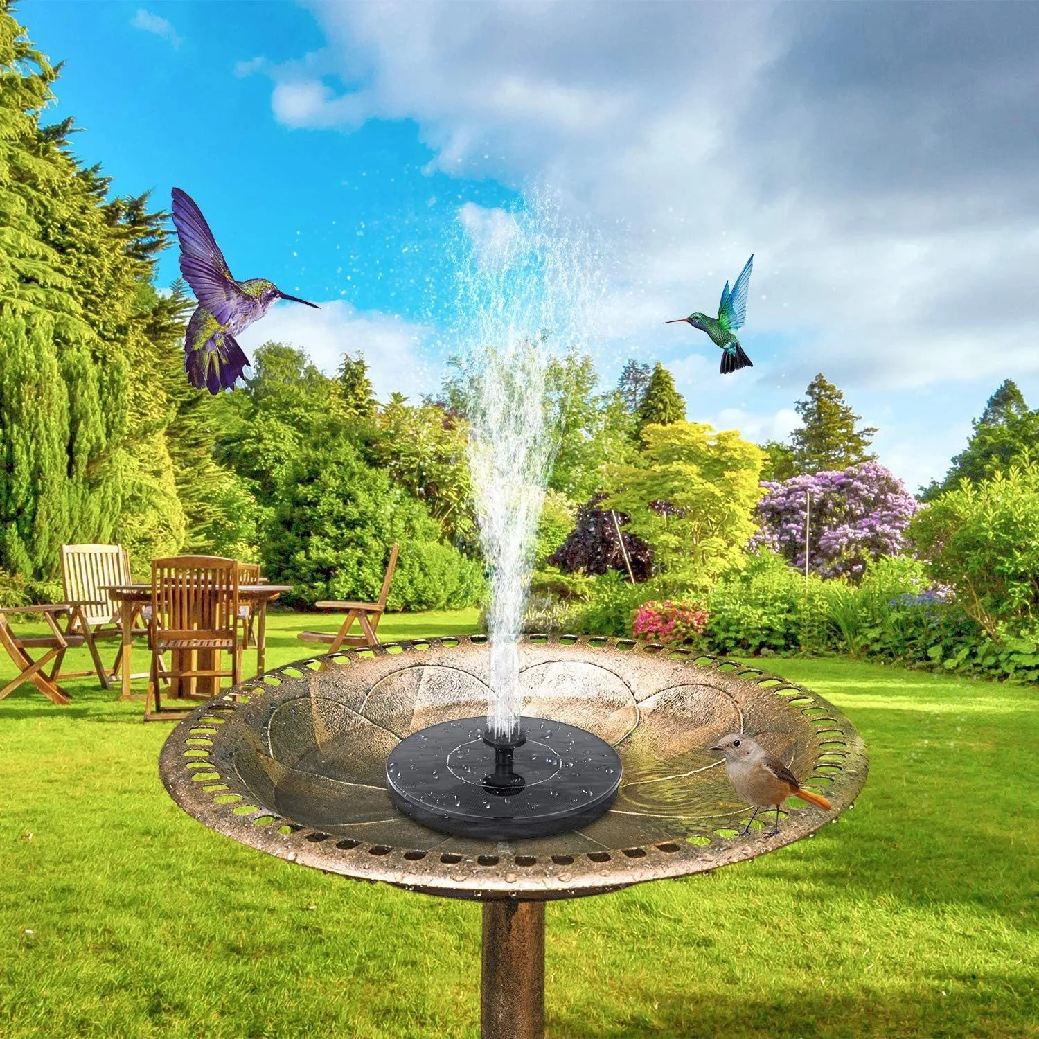 Solar Floating Fountain Floating Solar Fountain Garden Water Fountain Pool Pond Decoration Solar Panel Powered Fountain