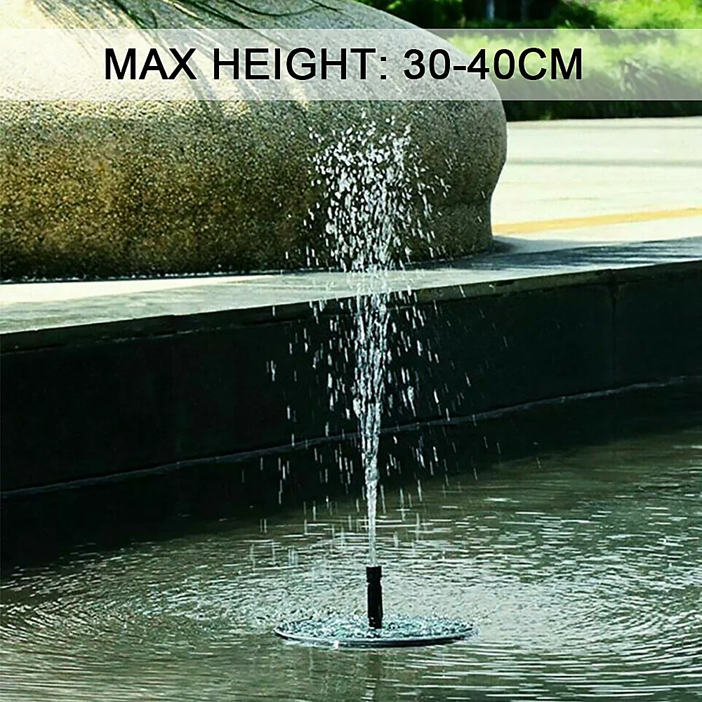 Solar Floating Fountain Floating Solar Fountain Garden Water Fountain Pool Pond Decoration Solar Panel Powered Fountain