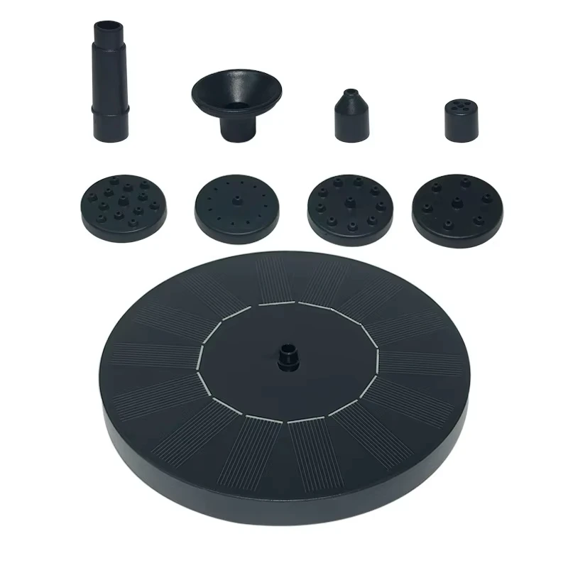 Circular Solar Fountain Pump Outdoor Swimming Pool Mini Floating Fountain Garden Courtyard Water Landscape Decoration Fountain