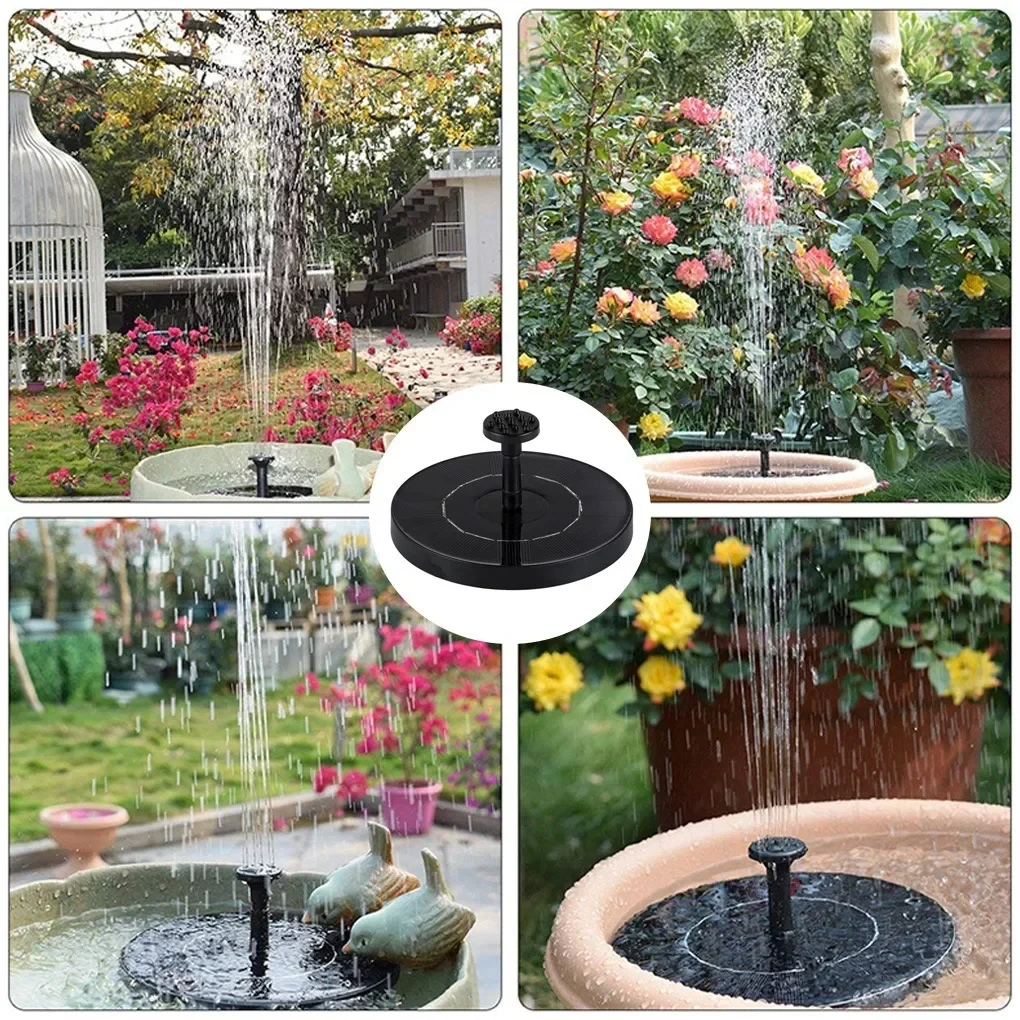 13/16cm Solar-powered Fountain Pumps for Circulation Aerator, Garden Rockery Sprinkler, Fish Pond Water Tank