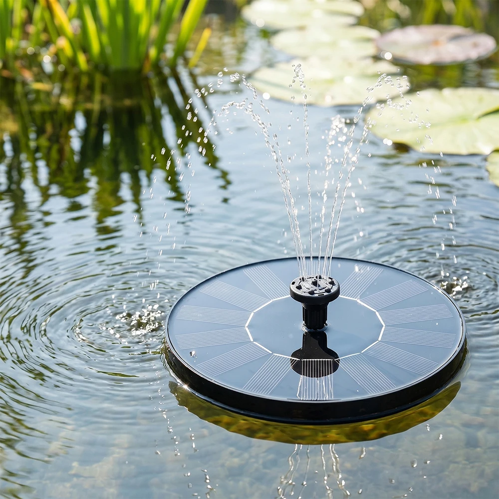 13/16cm Solar-powered Fountain Pumps for Circulation Aerator, Garden Rockery Sprinkler, Fish Pond Water Tank