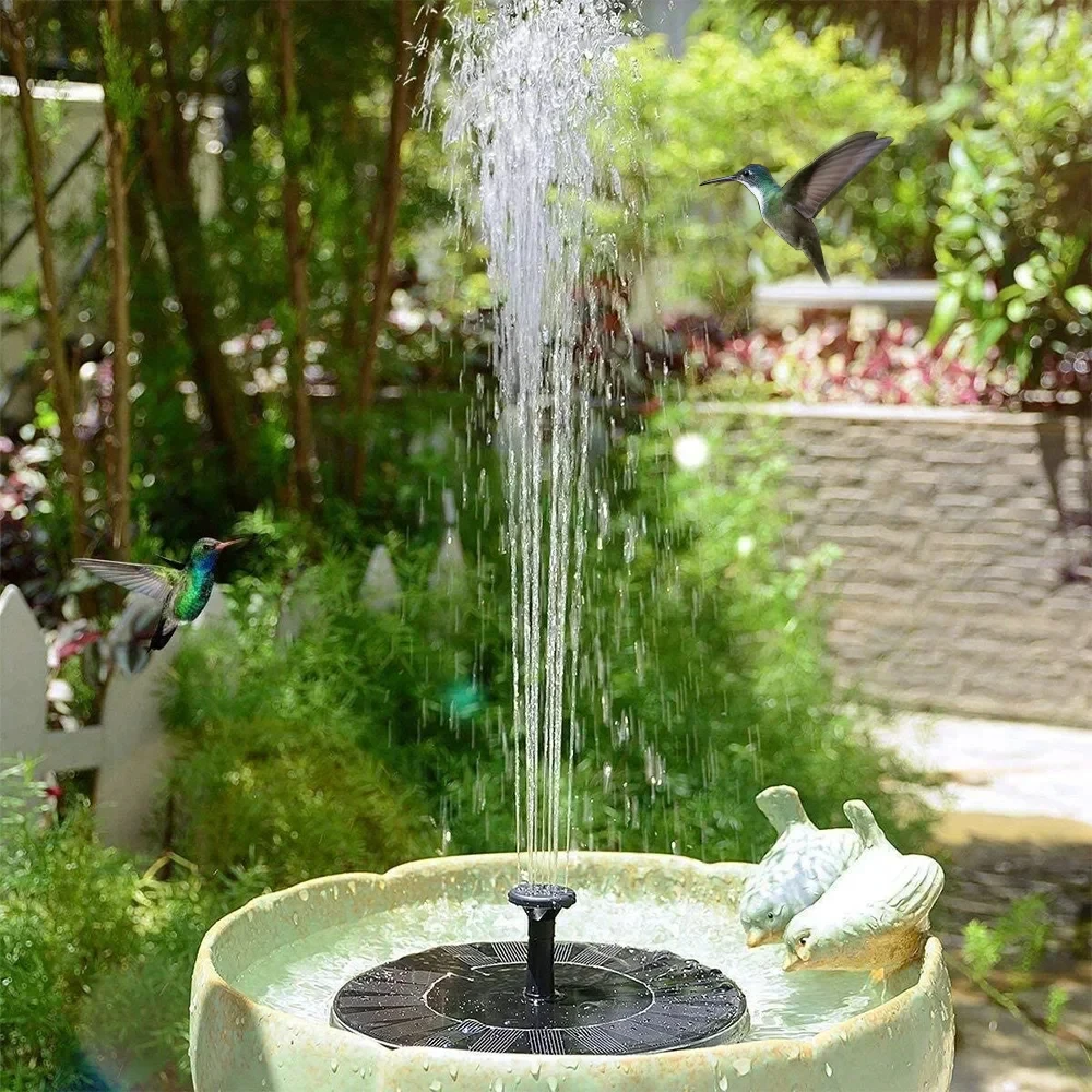 13/16cm Solar-powered Fountain Pumps for Circulation Aerator, Garden Rockery Sprinkler, Fish Pond Water Tank