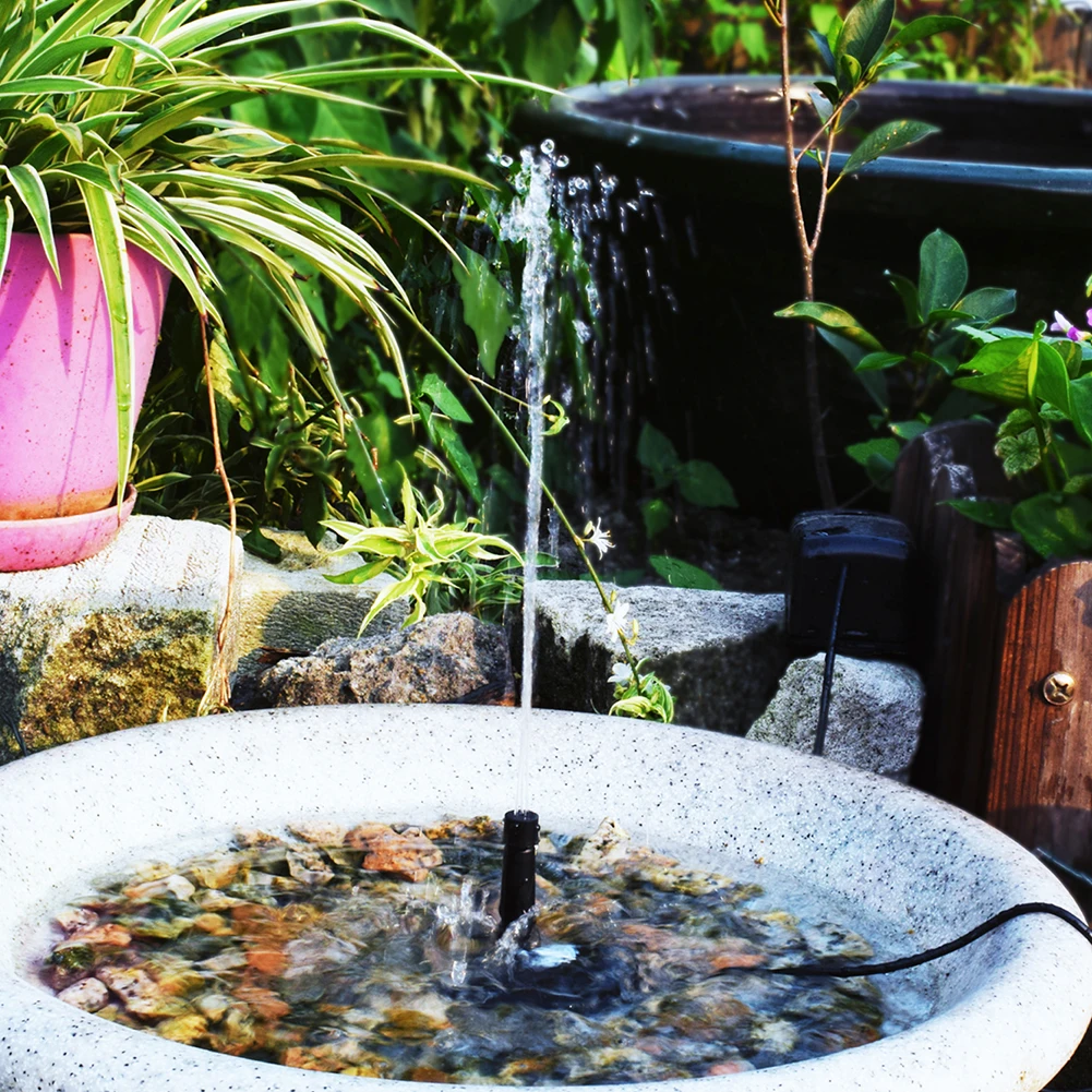 5W 5V Solar Fountain Pump With Stake Solar Panel Watering System 180L/h Water Pump Energy Saving Kits for Fish Tank Garden Decor
