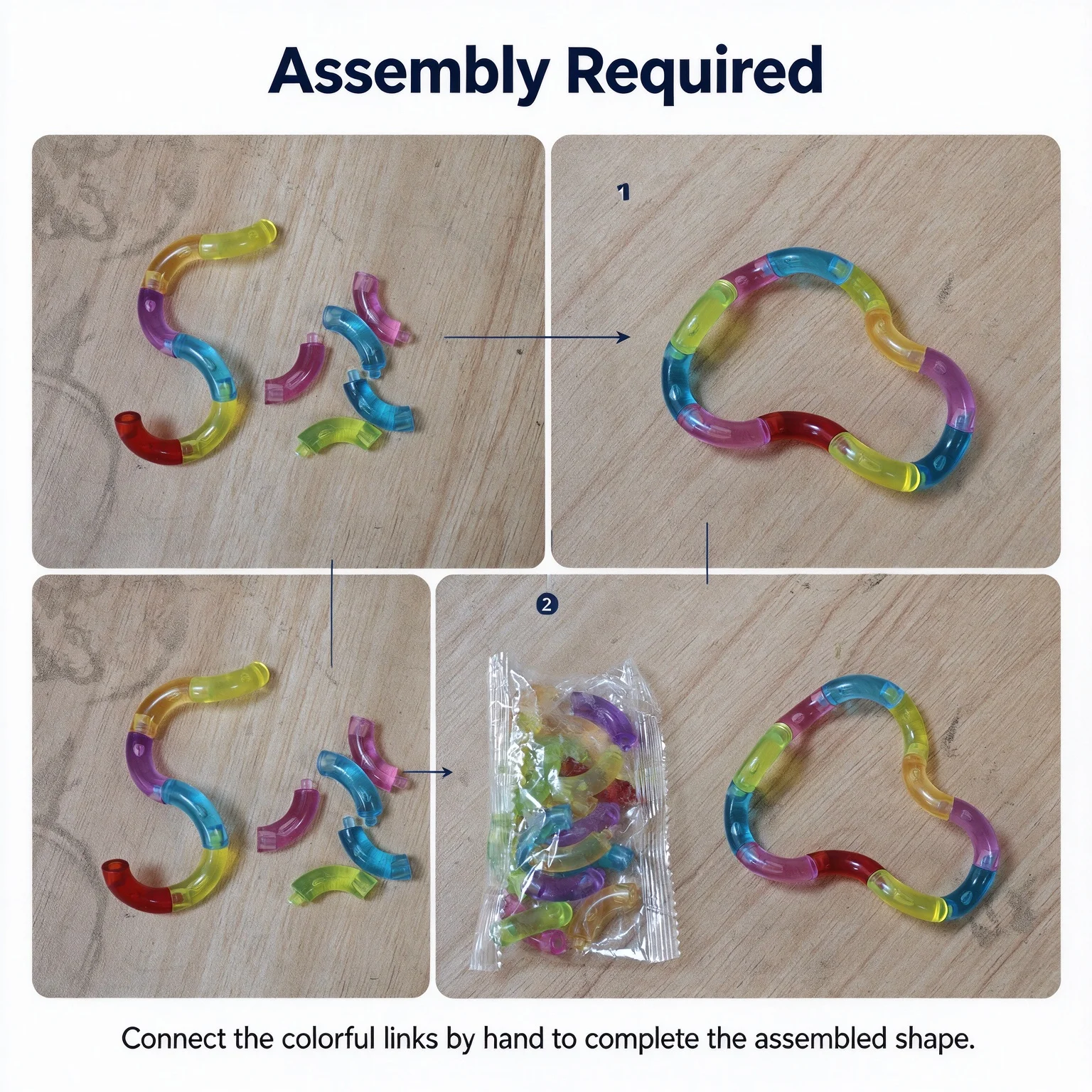 Transformable Knot Stress Relief Toy Rainbow Twisting Rope for Adults and Students, Boredom Busting Gadget for Class and Office, Portable Anti-Anxiety Stress-Relief Fidget Toy