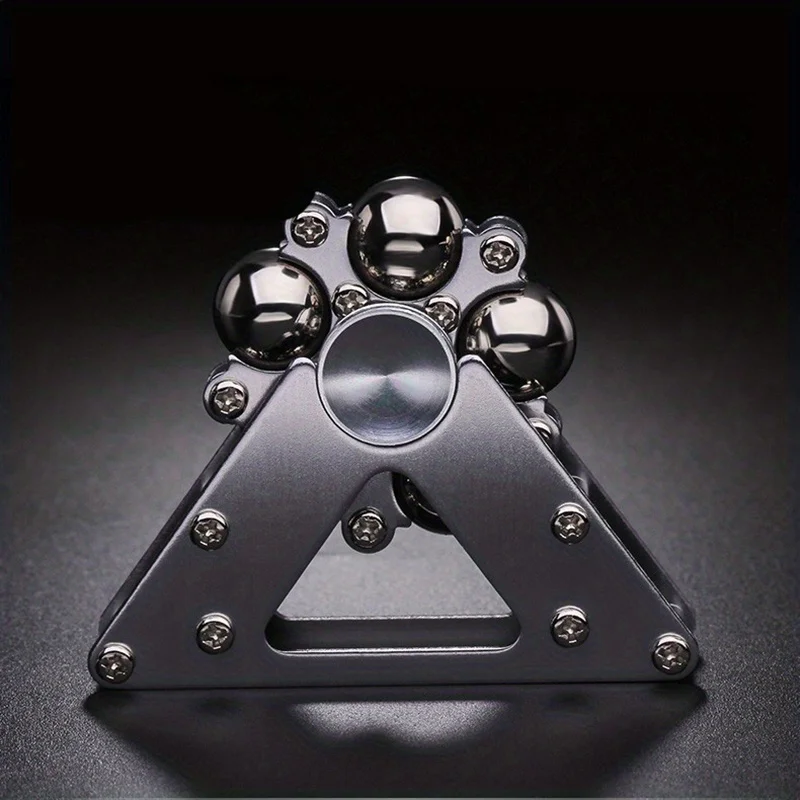 Gowinbaby Metal Fidget Spinner, Rolling Ball Track Stress Relief Hand Spinner, Anti-Anxiety Fidget Toy for Adults & Kids