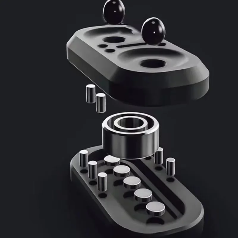 EDC Owl Fidget Slider Magnetic Metal Push Slider Fidget Spinner Adult Antistress Stress Relief Hand Spinner ADHD Autism Toy Gift