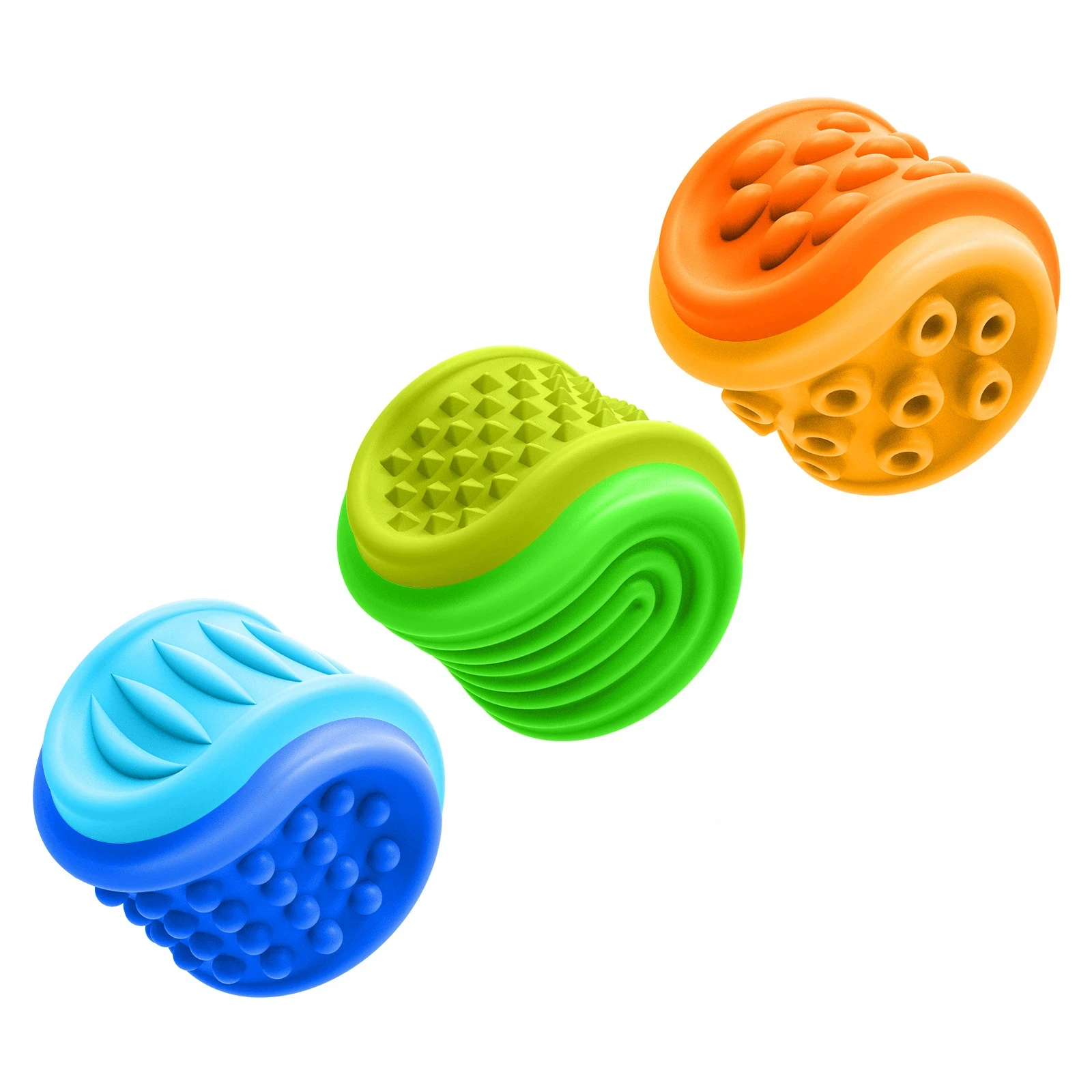 Fidget Toys Sensory Stone 3 Pack Textured Worry Stone Social Emotional Feelings Toys For Special Needs Relief Stress Toys