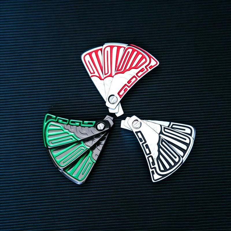 Fidget Folding Fan Click Slider Quiet Anxiety Stress Relief Calm Down Autism ADHD Focus Cool Magnetic Gadgets For Adults