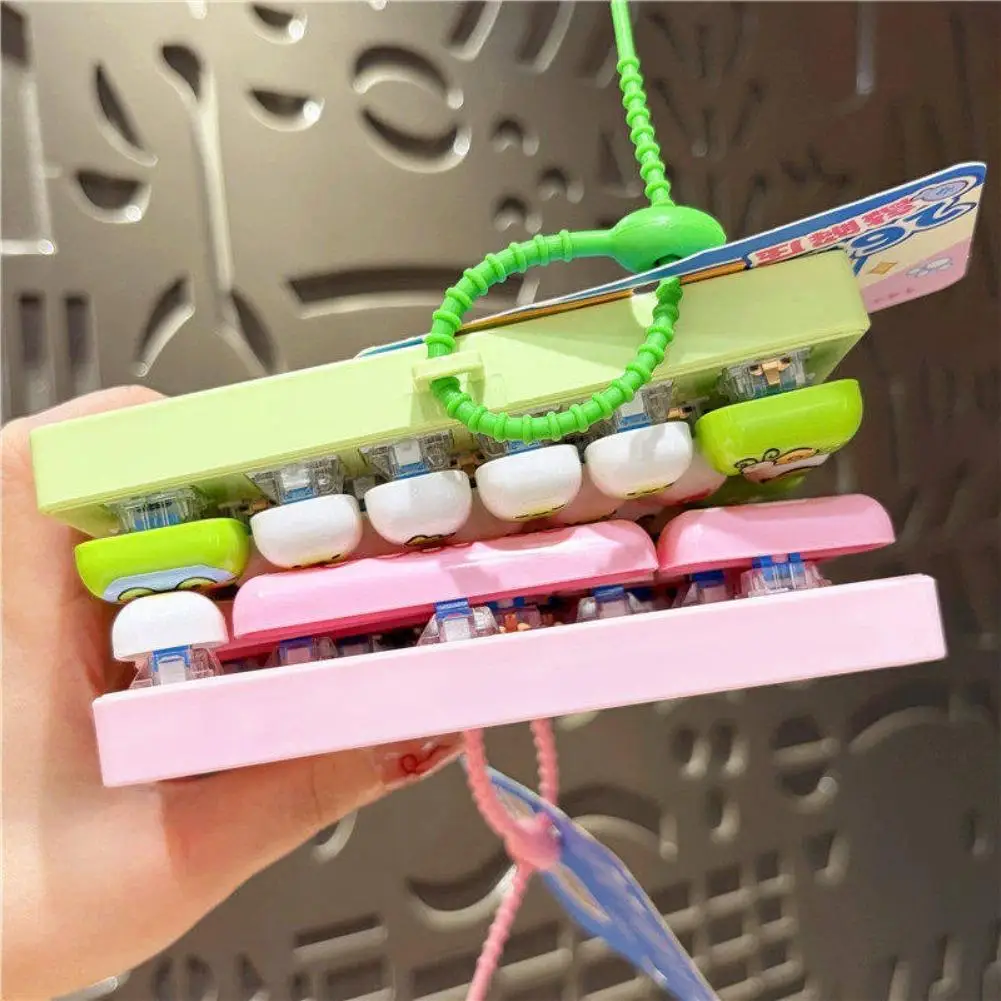 Fidget Toy 26 Keys Mechanical Keyboard Clicker Cute Cartoon Stress Relief Toy Sensory Desk Toy Kawaii Gift