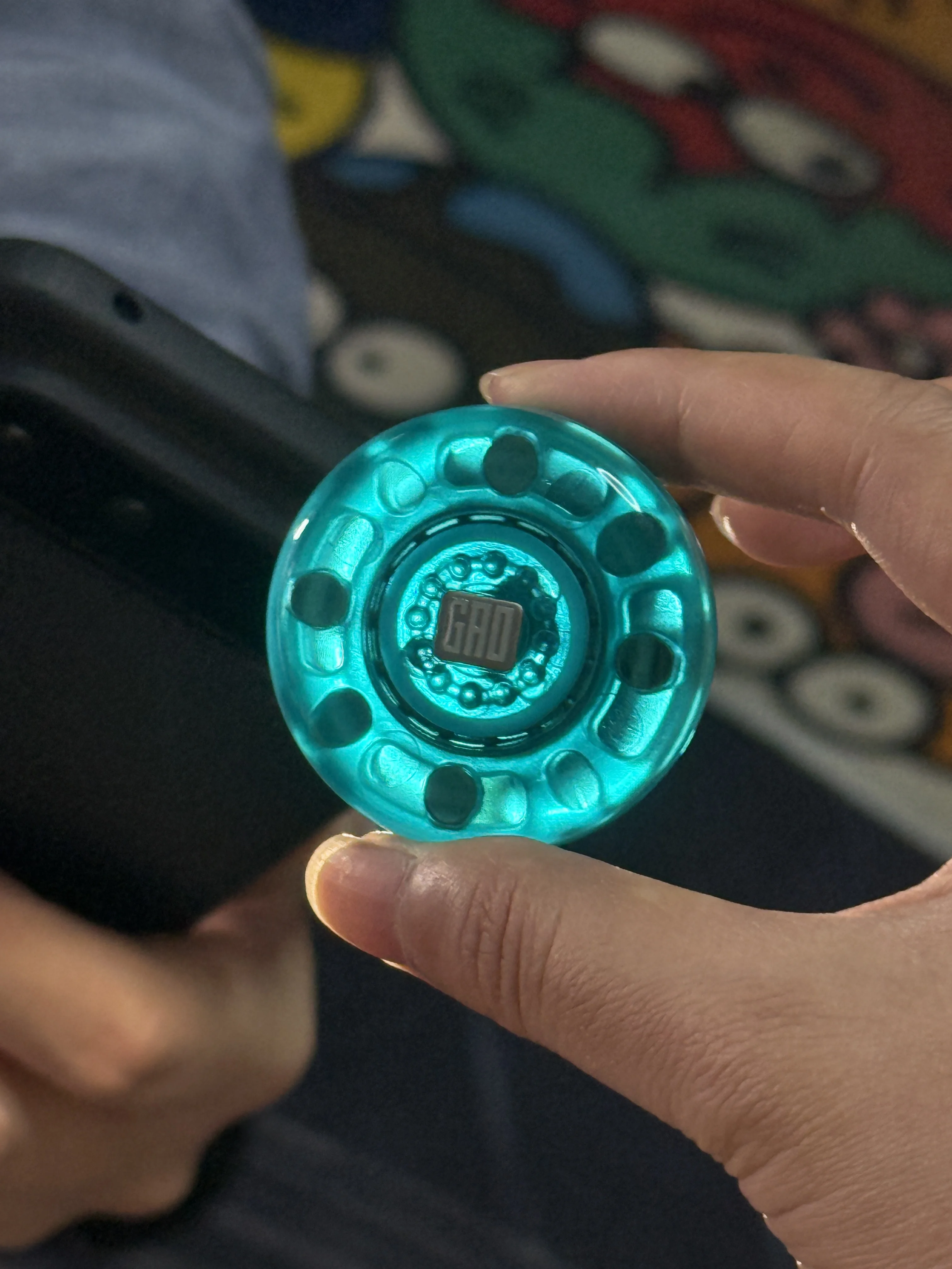 GAO Studio Shake Vibe EDC Push Slider Fidget Card Toy Magnetic Haptic Feel Coin Stress Relief Toy For Adult Gfit No Battery