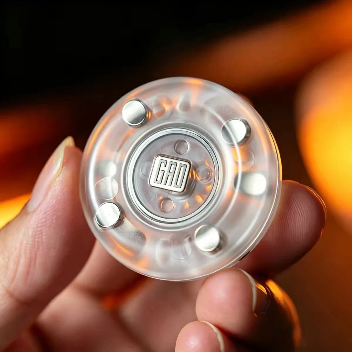 GAO Studio Shake Vibe EDC Push Slider Fidget Card Toy Magnetic Haptic Feel Coin Stress Relief Toy For Adult Gfit No Battery