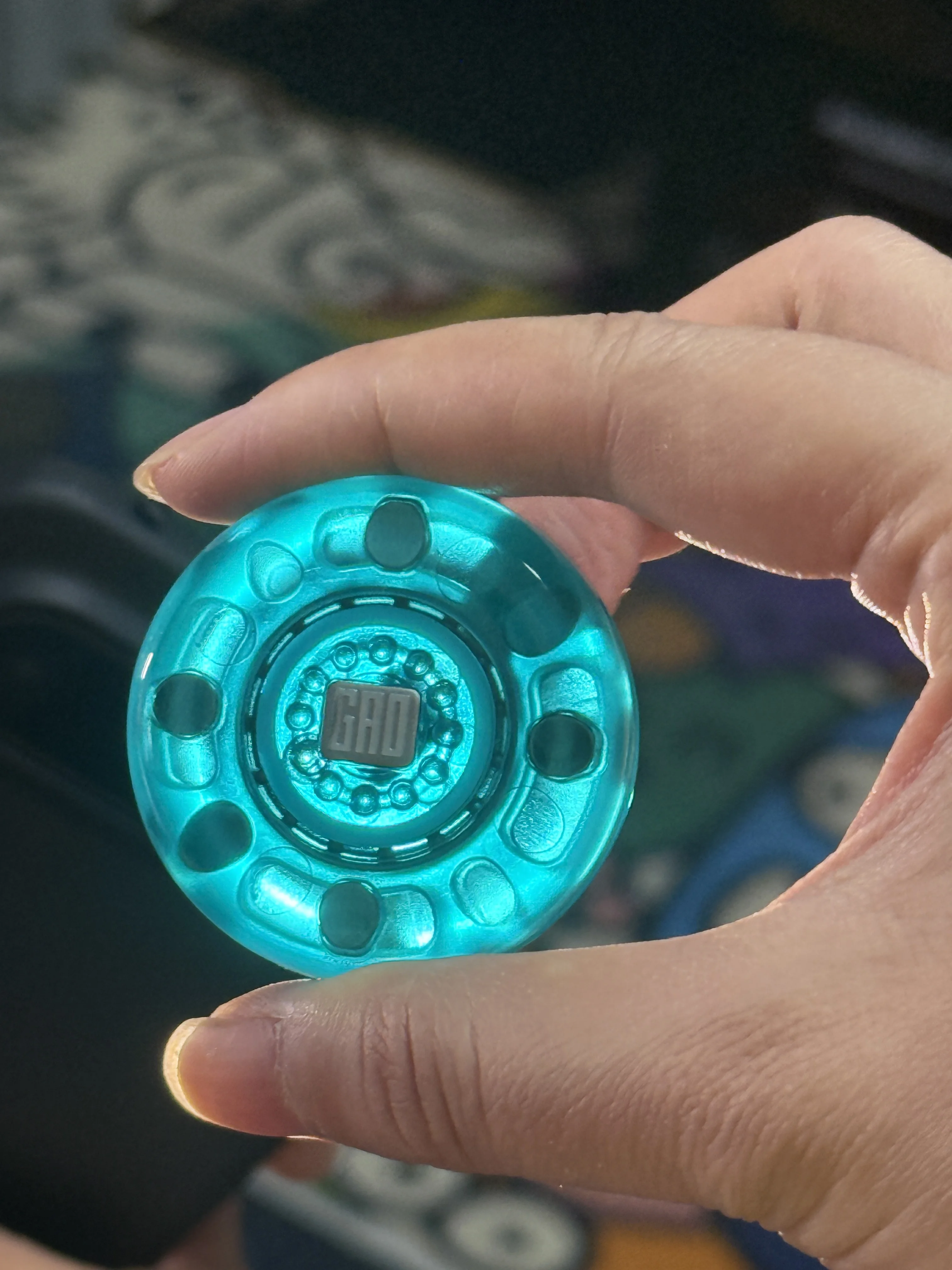 GAO Studio Shake Vibe EDC Push Slider Fidget Card Toy Magnetic Haptic Feel Coin Stress Relief Toy For Adult Gfit No Battery