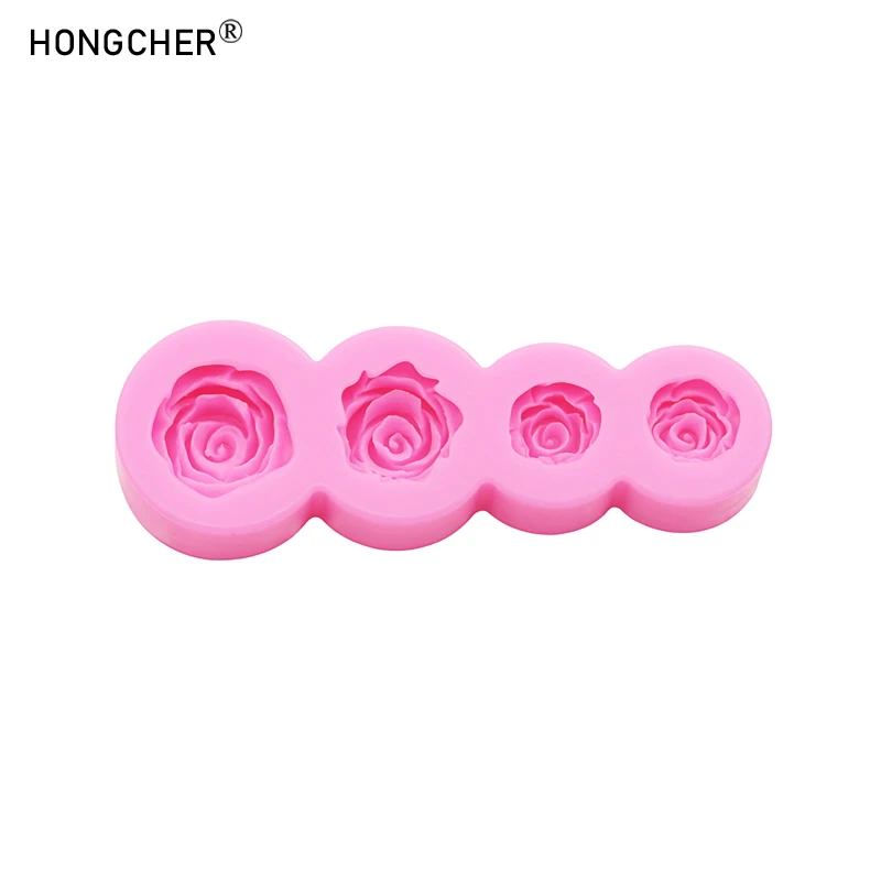 Peony & Rose Silicone Molds for Resin Jewelry DIY Handmade Chocolate Fondant Cakes Phone Case Decoration Baking Mold