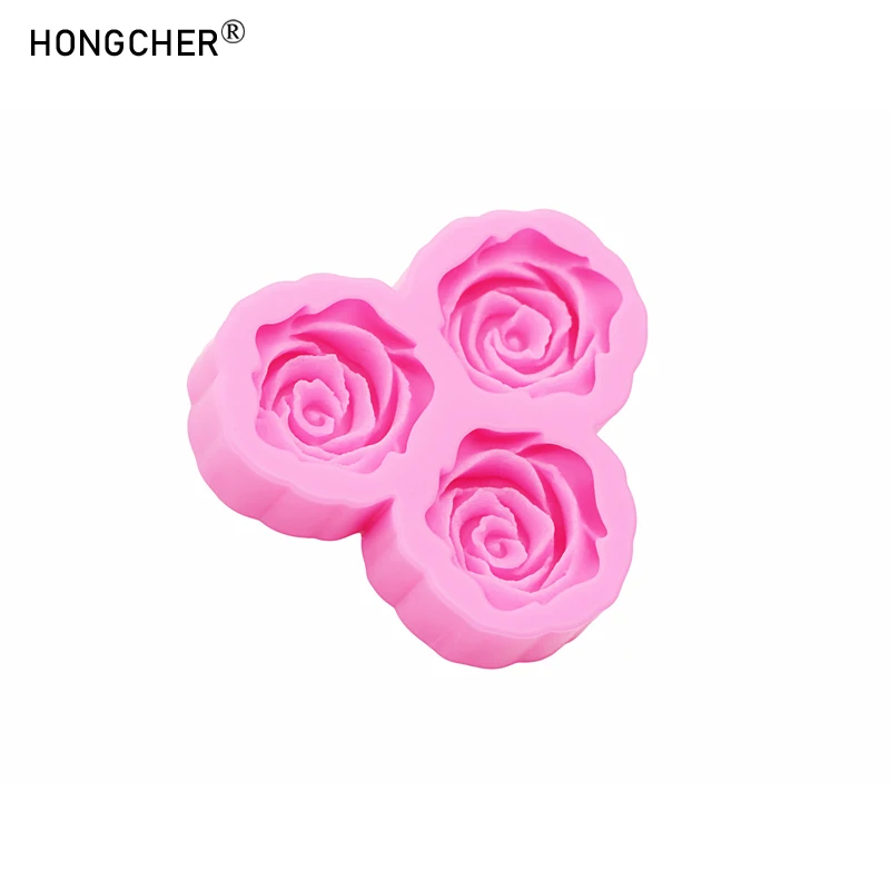 Peony & Rose Silicone Molds for Resin Jewelry DIY Handmade Chocolate Fondant Cakes Phone Case Decoration Baking Mold