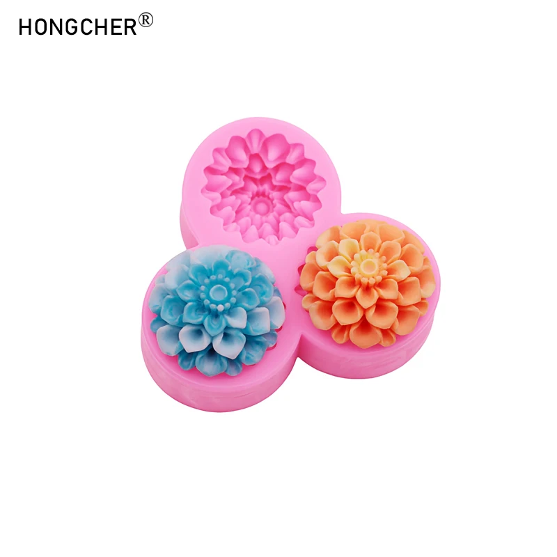 Peony & Rose Silicone Molds for Resin Jewelry DIY Handmade Chocolate Fondant Cakes Phone Case Decoration Baking Mold