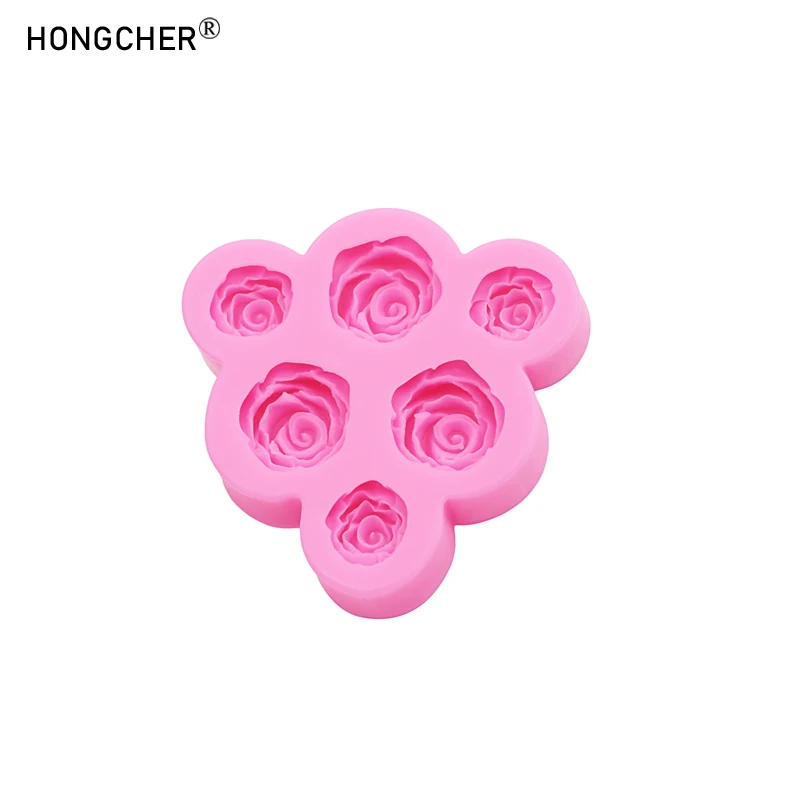 Peony & Rose Silicone Molds for Resin Jewelry DIY Handmade Chocolate Fondant Cakes Phone Case Decoration Baking Mold