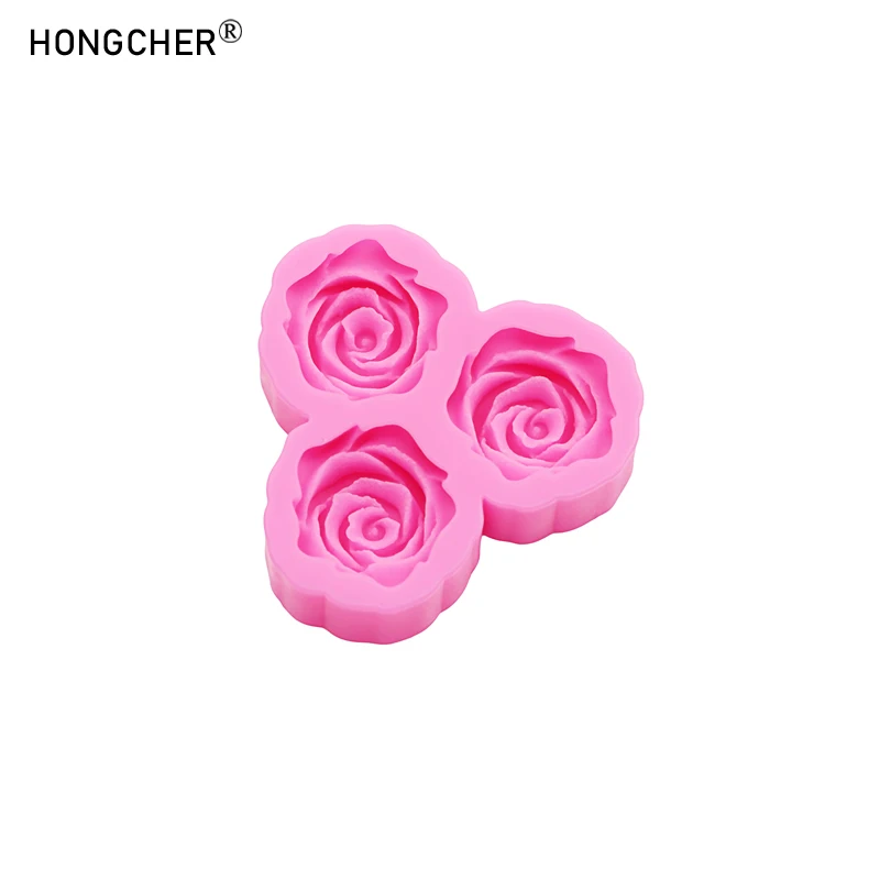 Peony & Rose Silicone Molds for Resin Jewelry DIY Handmade Chocolate Fondant Cakes Phone Case Decoration Baking Mold