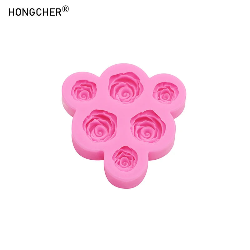Peony & Rose Silicone Molds for Resin Jewelry DIY Handmade Chocolate Fondant Cakes Phone Case Decoration Baking Mold