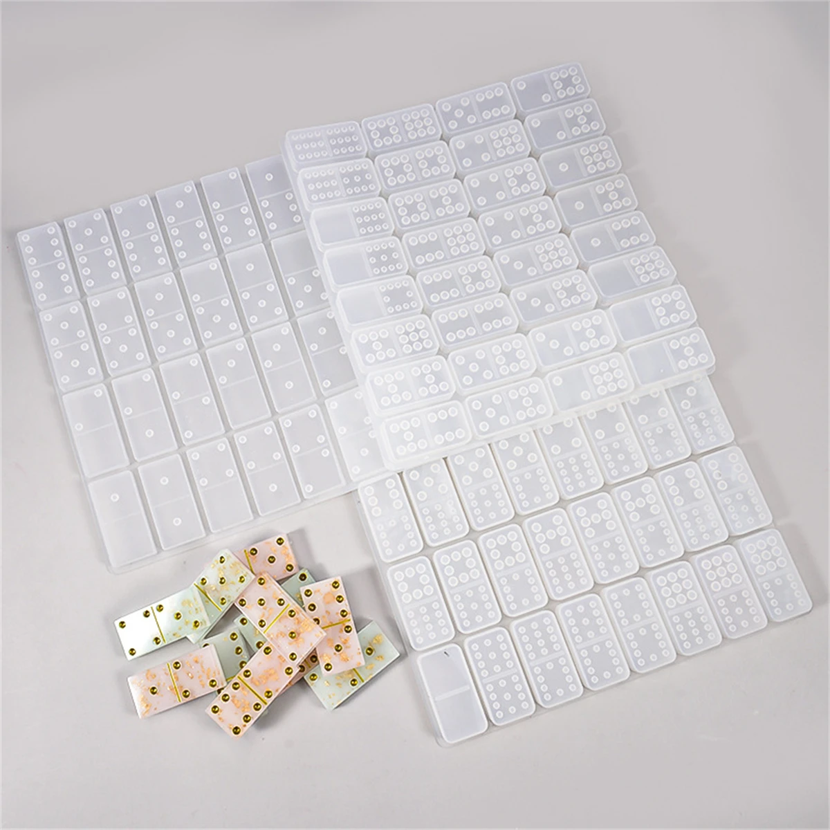 Silicone Domino Block Mold for Resin Casting Epoxy Resin Mold Suitable DIY Board Games Handicrafts and Gifts Silicone Resin Mold