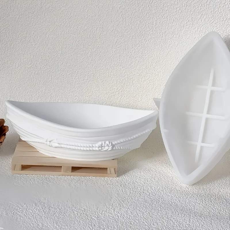 1 resin casting mold for rope knot boats, mirrors, plaster and concrete silicone molds, and flower pot making