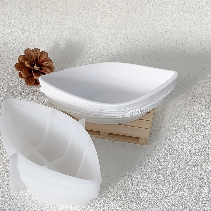 1 resin casting mold for rope knot boats, mirrors, plaster and concrete silicone molds, and flower pot making