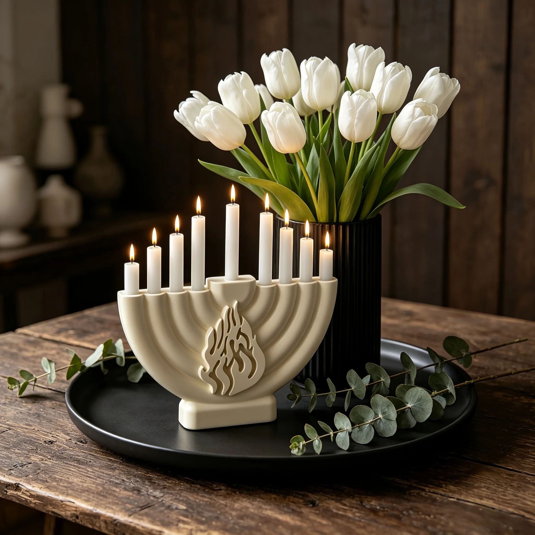 Resin Silicone Mold 1pc Flame Pattern 9-Hole Candlestick Silicone Mold,DIY Aromatherapy Candle Ornament Gypsum Mold