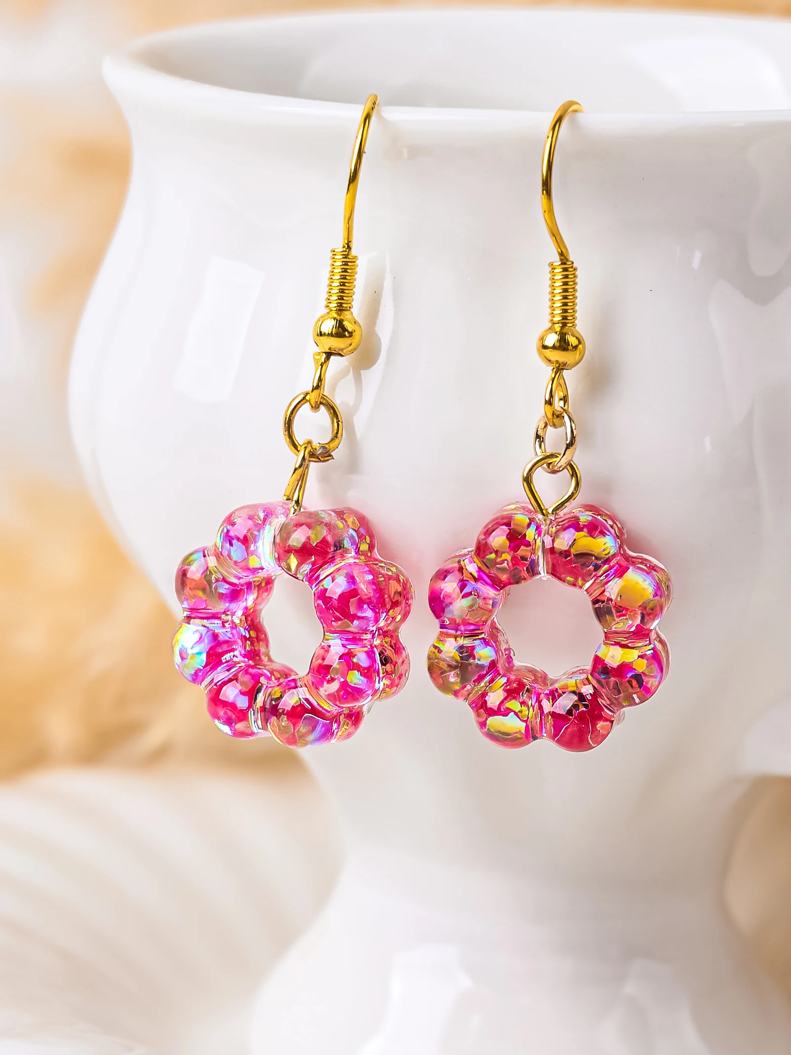 DIY Jewelry Resin Molds Silicone Earrings Heart Star Flower Pendant Mold Keychain Making Tools Crafting Supplie