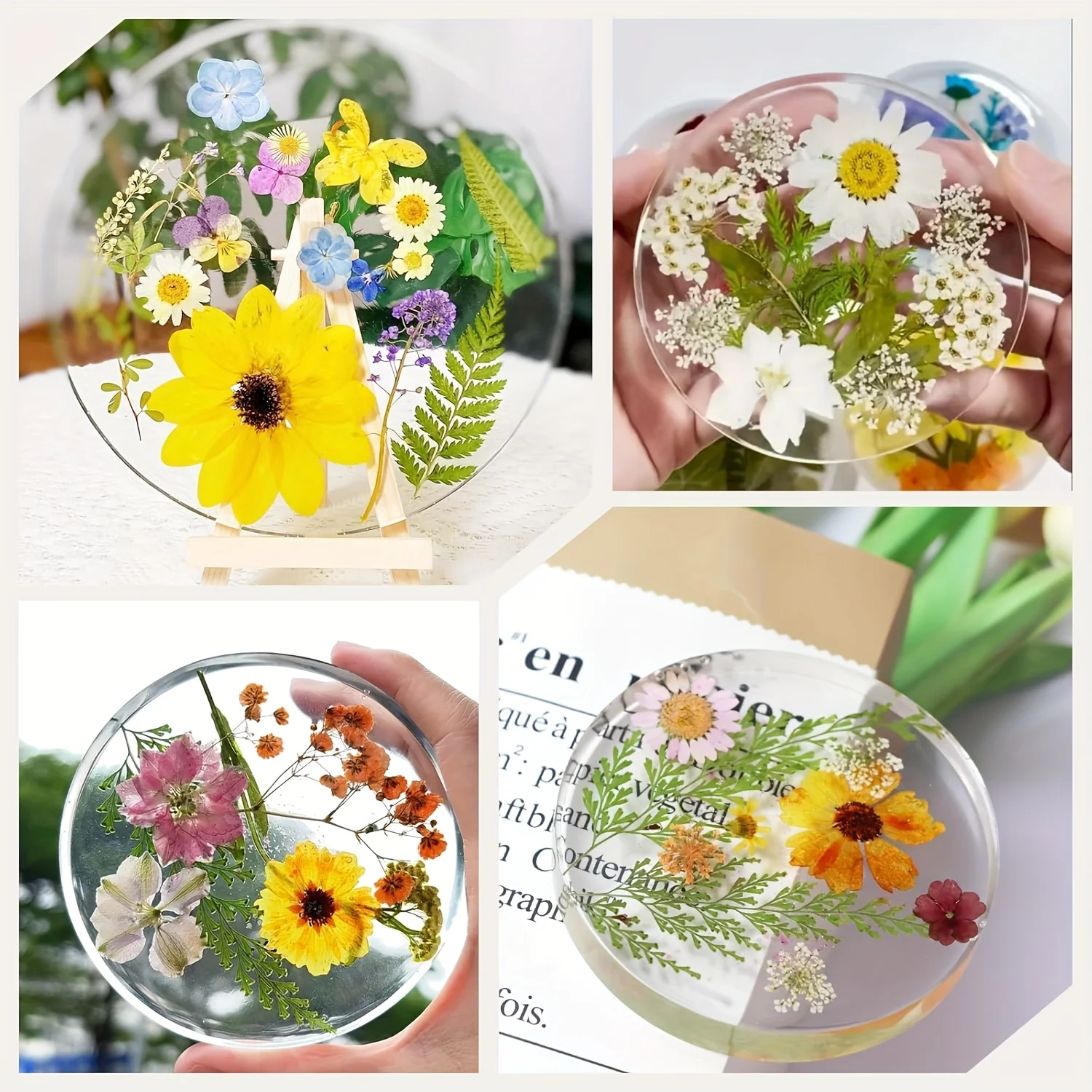 1pc- Ultra-deep resin coaster mold, large coaster mold, suitable for epoxy resin casting, coasters, handicrafts, home decoration