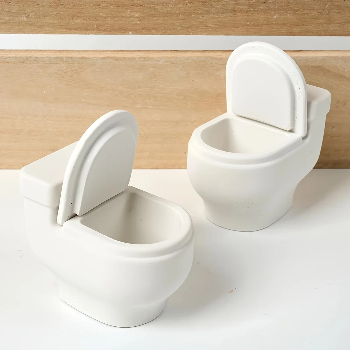 1pc Silicone Resin Casting Molds for Candle Holder and Storage-Toilet Shape,DIY Handmade Craft Mold-For Home Decor Enthusiasts