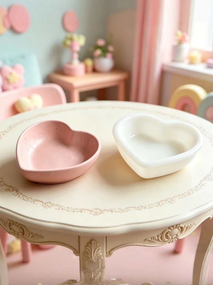 Heart-Shaped Silicone Mold DIY Handmade Cement Gypsum Epoxy Resin Scented Candle Storage Tray Heart-Shaped Jewelry Dish Decorative Tray Resin Storage Bowl Gift Mold