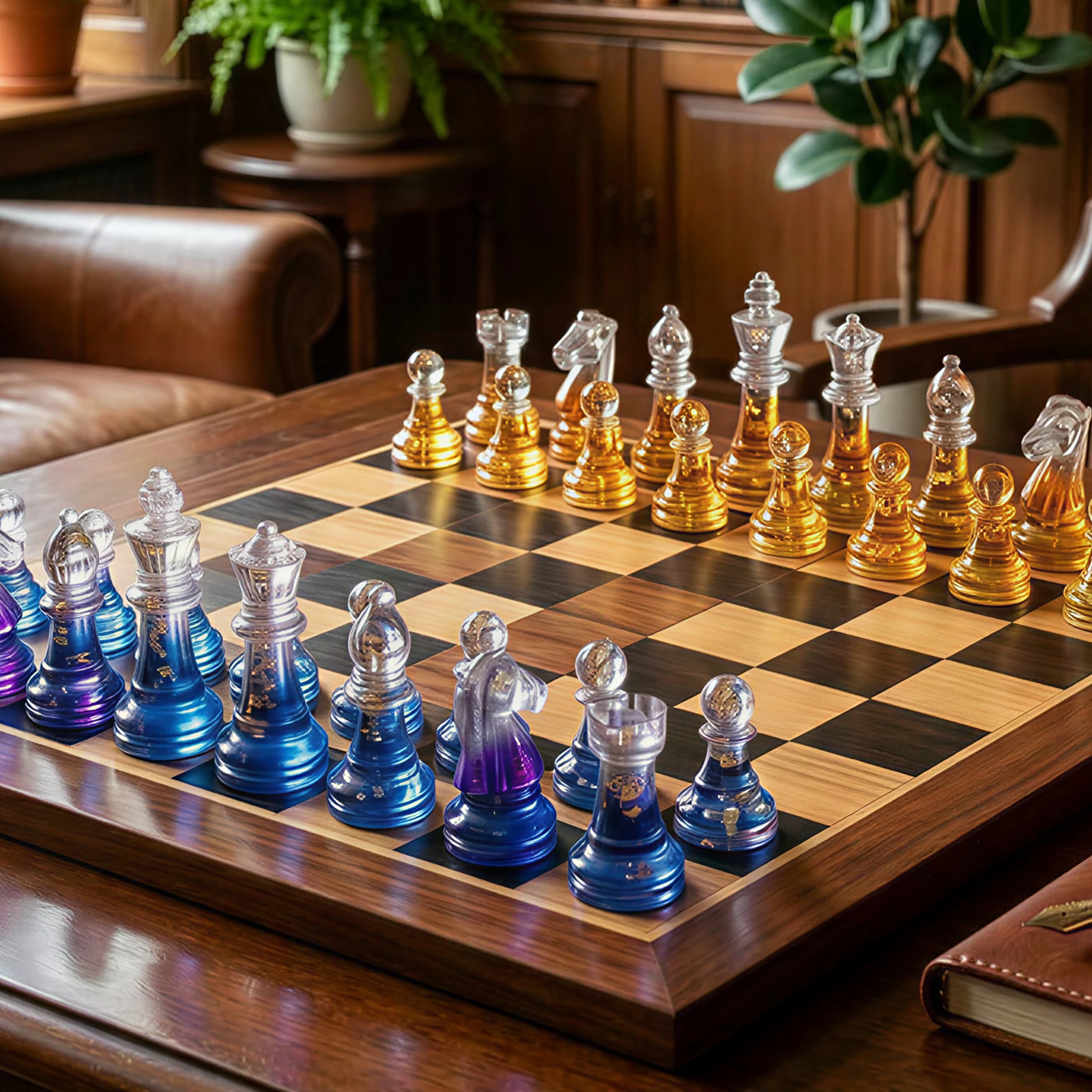 Checkerboard Chess Molds 3D Silicone Chess Resin Mold DIY Crafts Handmade Making Molds Family Party And Outdoor Board Games