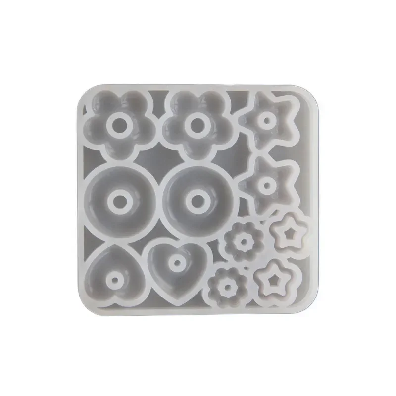 Multifuntional Jewelry Molds 3D Pendant Earrings Resin Molds DIY Rings Star Love Flower Garlands Shape Earrings Silicone Molds