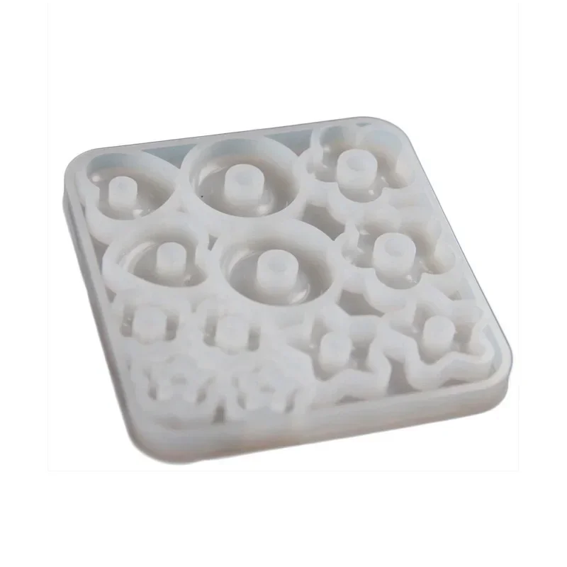 Multifuntional Jewelry Molds 3D Pendant Earrings Resin Molds DIY Rings Star Love Flower Garlands Shape Earrings Silicone Molds