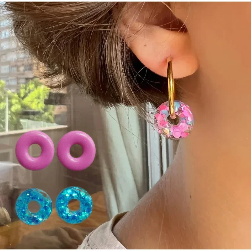Multifuntional Jewelry Molds 3D Pendant Earrings Resin Molds DIY Rings Star Love Flower Garlands Shape Earrings Silicone Molds