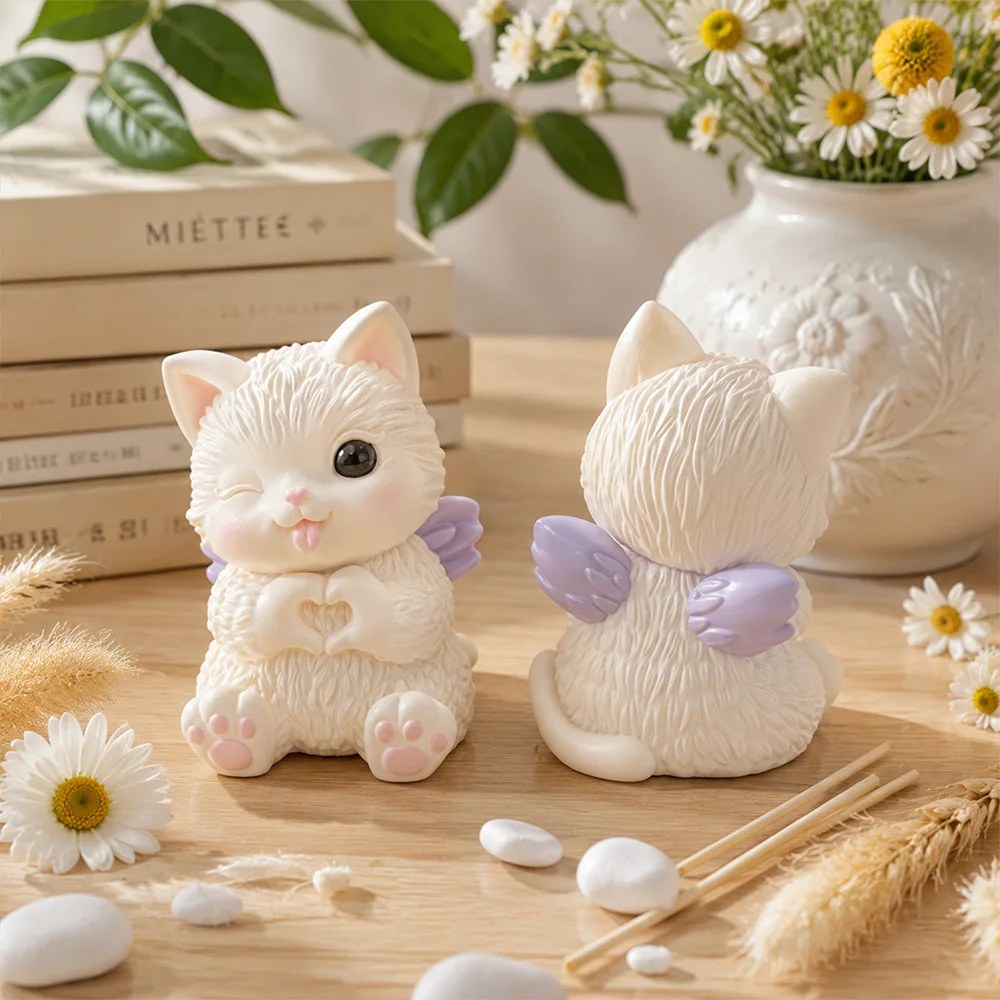 DIY Keychain Pendant Silicone Mold 3D Cat, Bear, Sheep Dropper Mold Mirror Resin Ornament Keychain Silicone Mold