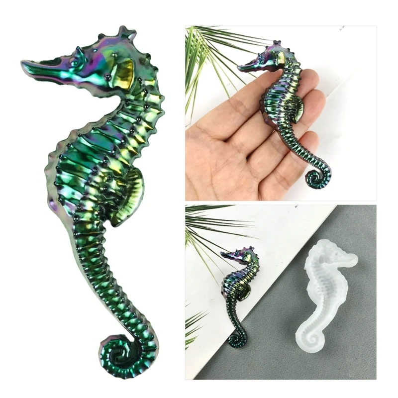 1Pcs Seahorse Keychain Silicone Mold Epoxy Resin Casting Mold DIY Handmade Craft Mold For Creative Jewelry Make Pendant Ornament