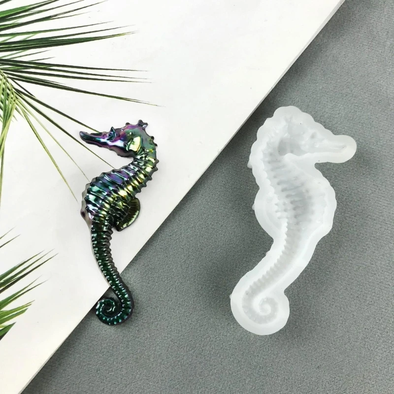 1Pcs Seahorse Keychain Silicone Mold Epoxy Resin Casting Mold DIY Handmade Craft Mold For Creative Jewelry Make Pendant Ornament