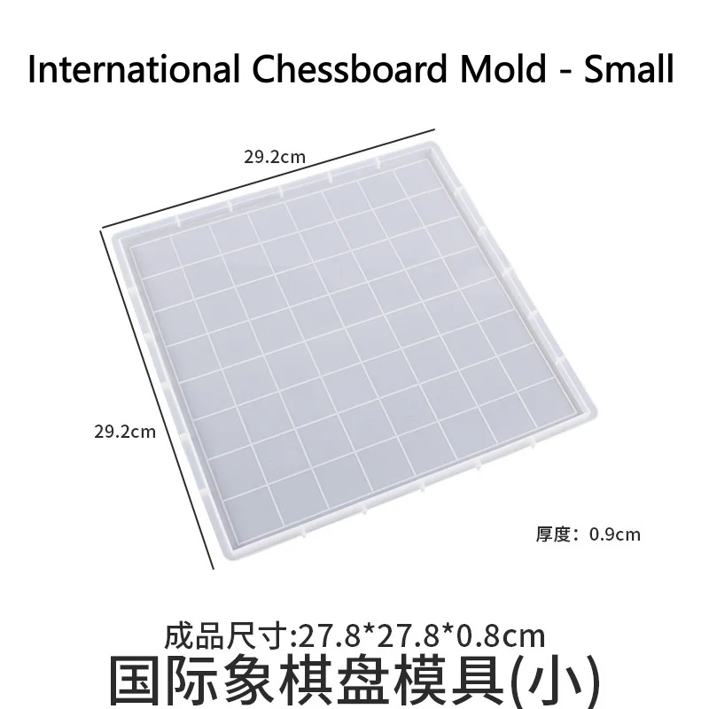 DIY Chess Set Silicone Mold Handmade Crystal Epoxy Resin Candle Mould for Home And Outdoor Game Gathering