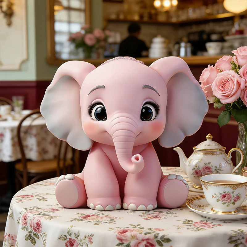 Cute elephant silicone molds, reusable resin molds, clay and gypsum molds, DIY decorative pendant handcrafted molds