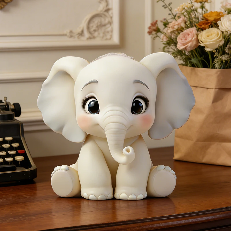 Cute elephant silicone molds, reusable resin molds, clay and gypsum molds, DIY decorative pendant handcrafted molds