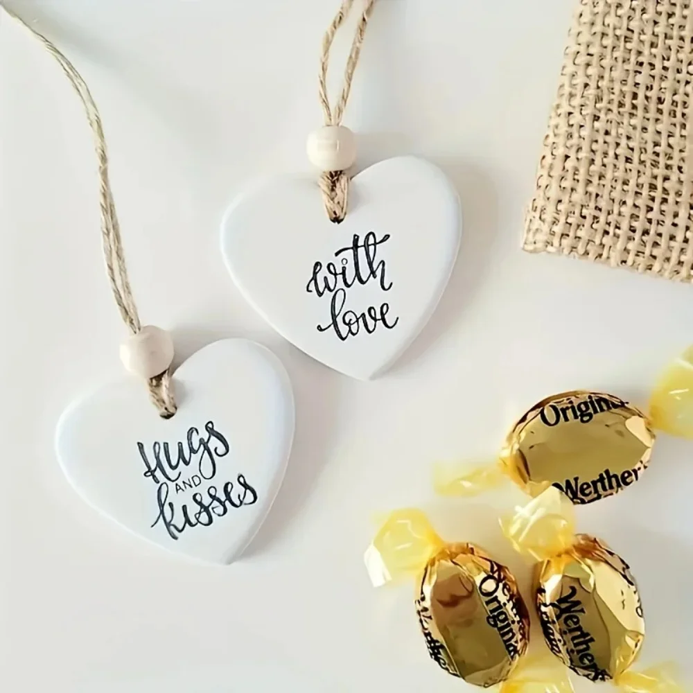 8-Hole Heart-Shaped Silicone Mold with Rounded Edges for Easy Demolding DIY Resin Plaster Heart Tag Mold for Making Earrings, Keychains, Name Tags, Decorative Pendants, Handmade Casting Molds for Resin, Aromatherapy Plaster, Handmade Earrings, Key Hangers, Car Hanging Ornaments