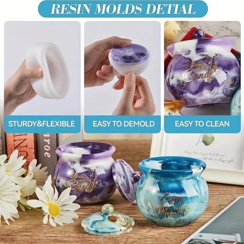 Earring Pendant Silicone Resin Mold Epoxy Resin Jewelry Making Molds Heart DIY Charms Keychain Pendant Mould Creative Jewelry