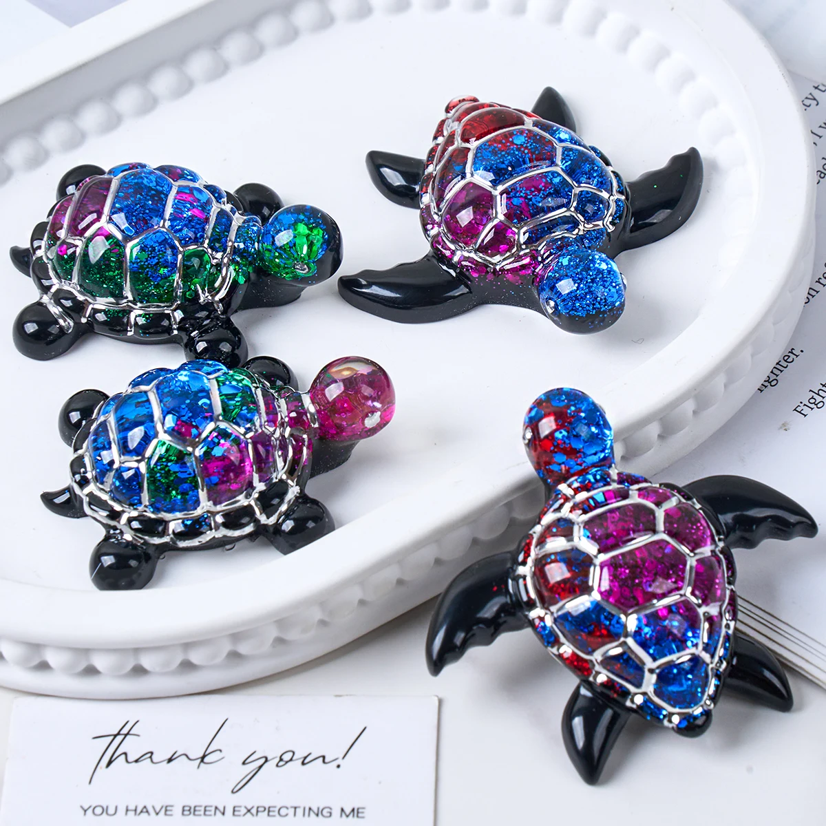 Cute Little Sea Turtle Silicone Mold DIY 3D Tortoise Starfish Seahorse Shell Jewelry Crystal UV Epoxy Resin Mould Plaster Craft
